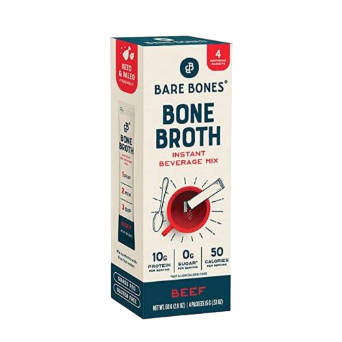 Bare Bones Bone Broth Instant Powdered Mix 10g Protein Pantry Pack
