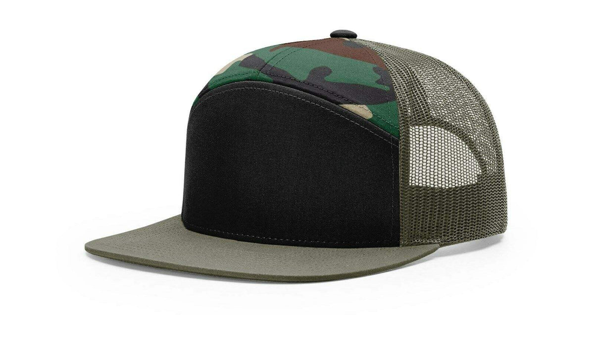 Richardson 168 Hat 7-Panel Trucker Cap Hi-Pro Adjustable Snapback - OSFM - Richardson - Ridge & River