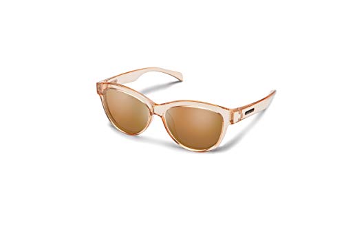 USED Suncloud Bayshore Polarized Sunglasses Crystal Peach / Polarized Brown