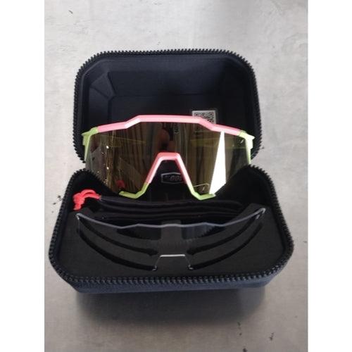 Used SPEEDCRAFT - Matte Washed Out Neon Yellow - Flash Gold Mirror Lens ...