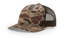 Richardson 112P Camo Trucker Hat Snapback Caps Camo Blaze Orange Realtree Mossy Oak Hats - Richardson - Ridge & River