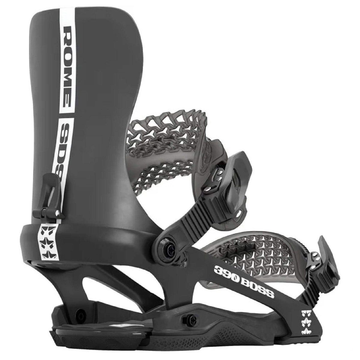 Rome 390 Boss High Back Rotation & Adjustable Baseplate Snowboard Bindings